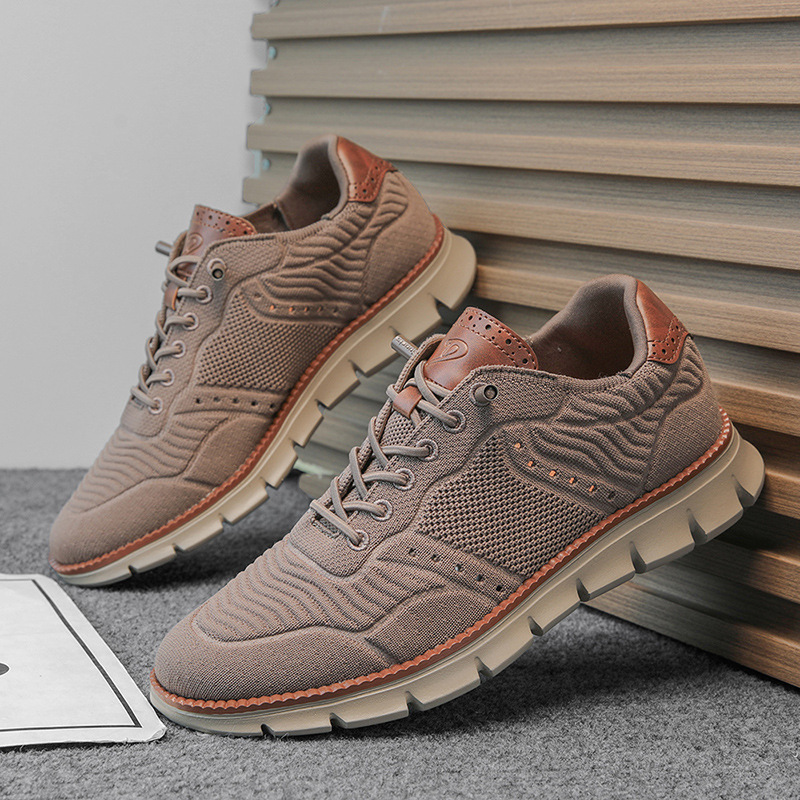 Mens Large Size Breathable Letter Print Quality Sneakers - Image 4